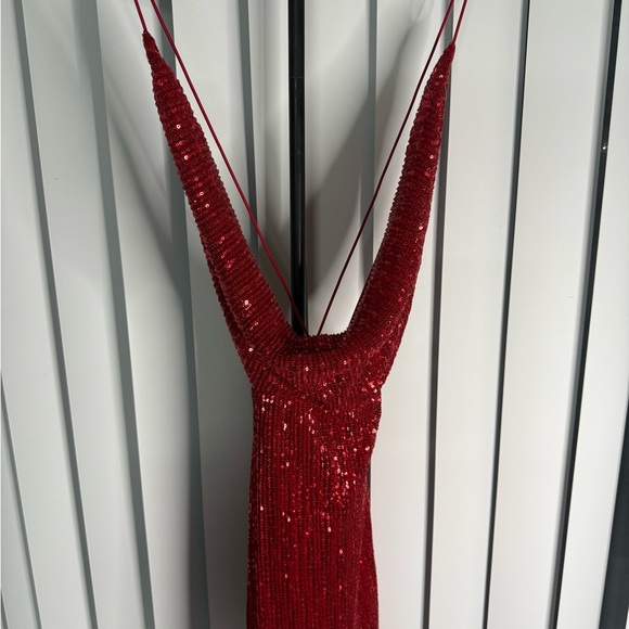 Hera Collection Sparkling Red Sequin Dress - Picture 4 of 12